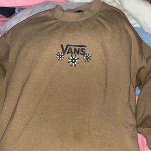 Brown VANS crew neck sweater